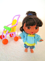 Rare BABY DORA Explorer 7&quot; Doll Stroller Clothes LOT 2008 Mattel Viacom - $14.49