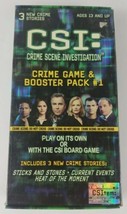 CSI Crime Scene Investigation Crime Game &amp; Booster Pack #1  - £4.70 GBP