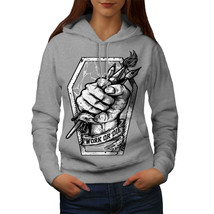 Wellcoda Work Or Die Painter Womens Hoodie, Challenge Casual Hooded Sweatshirt - £29.43 GBP