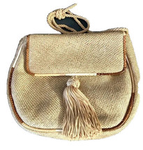 Vintage Italian Made Susan Gail Tasseled Versatile Shoulder Clutch Handbag - £17.29 GBP
