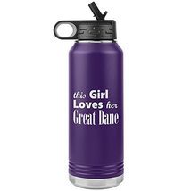 Great Dane - 32oz Insulated Water Bottle - Purple - £33.57 GBP