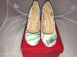 Kelly and Katie Women&#39;s Coderno Pumps High Heels Tropical Print Size 6.5M - $17.77