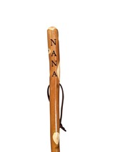 Walking Stick with &quot;NaNa&quot;  Carved in Hiking Staff 60&quot; tall - £62.32 GBP