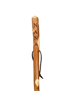 Walking Stick with &quot;NaNa&quot;  Carved in Hiking Staff 60&quot; tall - £61.31 GBP