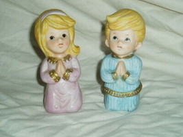 Vintage Homco Praying Boy and Girl Figurines 5211 Home Interiors &amp; Gifts - £7.97 GBP
