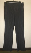 Express Editor Gray striped Dress Pants Size 6 new - £38.53 GBP