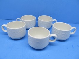 Dudson Olympus White Coffee Cups Bundle of 5 - £30.81 GBP