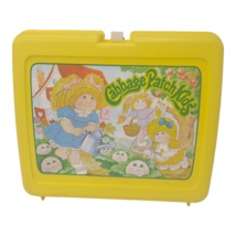 Vintage 1983 Cabbage Patch Kids Plastic Lunchbox Yellow No Thermos Made ... - £7.81 GBP