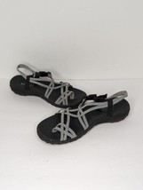 Skechers Women&#39;s Reggae Strappy Sandals Outdoor Lifestyle Size 10 Black &amp; Grey - £19.58 GBP