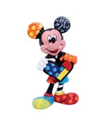 Disney Britto Mickey Mouse Figurine Miniature 3.54&quot; High Multicolor Pop Art - $54.02 CAD