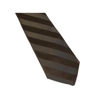 Men's Stacy Adams Tie and Hankie Set Fancy Woven Silky Satin #SAT97 Brown image 3