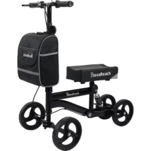 Bless Reach Economy Knee Scooter, Steerable Knee Walker, Foldable Black - $76.00