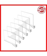 Versatile Clear Acrylic Shelf Dividers - Enhance Your Closet Organizatio... - $669.77 MXN