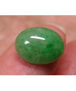 Small Certified Green 100% Natural A Jade jadeite Ring Cabochon Bead - £67.35 GBP