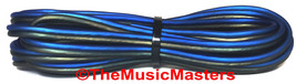 12 Gauge 15&#39; ft SPEAKER WIRE Blue Black Premium HQ Car Audio Home Stereo... - £9.37 GBP