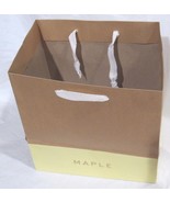 Word MAPLE on Thick Paper Shopping Gift Bag w/Ribbon Handle 9.25&quot; H 9.25... - £6.09 GBP+