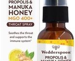 Manuka Honey &amp; Propolis Soothing Throat Spray Lemon Ginger MGO 400+ 1 fl oz - $15.83