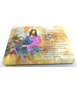 Christianity Jesus Christ Table Hot Pad/ Plaque Cork Back HP0030 Vintage... - $12.03 CAD
