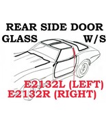 1978-1982 Corvette Weatherstrip Rear Side Door Glass USA Right - £47.29 GBP