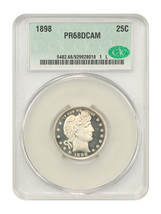 1898 25C CACG PR68DCAM - $32,082.75