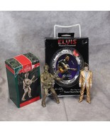 Elvis Presley Musical Ornament and EPE and Hallmark Gold Crown 1992 Lot ... - $657.77 MXN