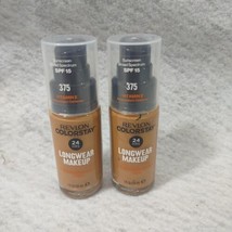 Revlon Colorstay 24 Hr Matte Finish Foundation In #375 Toffee Two (2) Total - £8.01 GBP