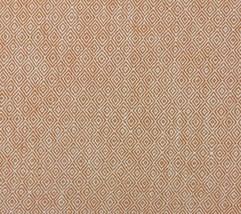 P KAUFMANN CRAFTY PERSIMMON ORANGE DIAMOND JACQUARD LINEN FABRIC BY YARD... - £12.75 GBP