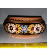 Vintage Czechoslovakian KeraLit Pottery Bowl Flowers all around - £31.84 GBP