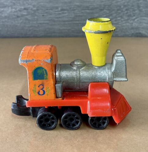 Vintage 1980 Mattel My First Wheels Train Engine Locomotive Die-cast & Plastic - £8.27 GBP