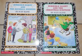 Lot of 2 Horrible Harry books Kickball Wedding Christmas Surprise - £7.60 GBP