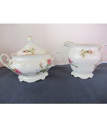 Wawel Poland set of 2 sugar bowl creamer Rose Garden fine China - $28.37