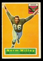 Vintage Football Card 1956 Topps #88 Norm Willey Philadelphia Eagles End - £8.63 GBP