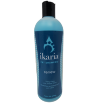 Ikaria Pet Dog Cat Shampoo 16oz Renew Deodorizes Ylang Juniper Human Sal... - $12.98