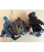 Y-MSF Hedorah Hedora set Lot of 3 Doll Soft Vinyl Figure Godzilla 16cm - $335.08 CAD