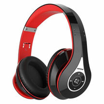 Mpow 059 Bluetooth Headphones Over Ear Fold-able Wireless Headset Stereo Red - £23.91 GBP