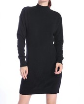 Minnie Rose cashmere mock neck mini dress in BLACK - size XS - £159.26 GBP