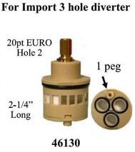 for Import 3 Hole Diverter , 20pt EURO, 2-1/4&quot;, 1 peg - $99.95