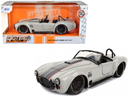 1965 Shelby Cobra 427 S/C Diecast Car Big Time Muscle 1/24 Gray Jada New - £28.48 GBP