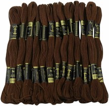Anchor Threads Cross Stitch Hand Embroidery Stranded Cotton Thread Floss Brown - £8.26 GBP