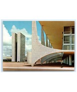 Vintage National Congress Partial View Brazil Postcard - $130.47 MXN