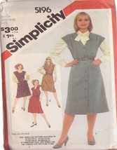 Simplicity 1981 Vintage 5196 Sz 10/12/14 Misses&#39; Set Of Jumpers - £2.35 GBP