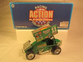 1:24 Steve Kinser #11 Sprint Car Quaker State Action Platinum 1/5,000 [Y125-8] - £47.05 GBP