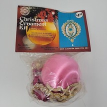 Walco Pink Satin Fuchsia Beauty Vintage Sequin Bead Christmas Ornament Kit 3421 - £36.68 GBP