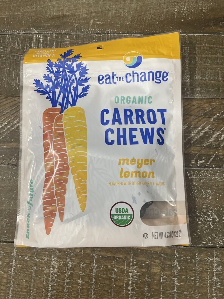 Eat The Change Organic Carrot Chews Meyer Lemon - $9.78