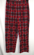 Disney Mickey Mouse Women&#39;s Red Black Plaid Lounge Pajama Pants Size Medium - £7.86 GBP