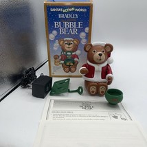 Bradley The Original Christmas Bubble Bear Ornament Santa&#39;s Action World... - £14.17 GBP