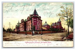 Worcester Hospital worcester Massachusetts MA 1907 UDB Postcard R15 - £4.06 GBP