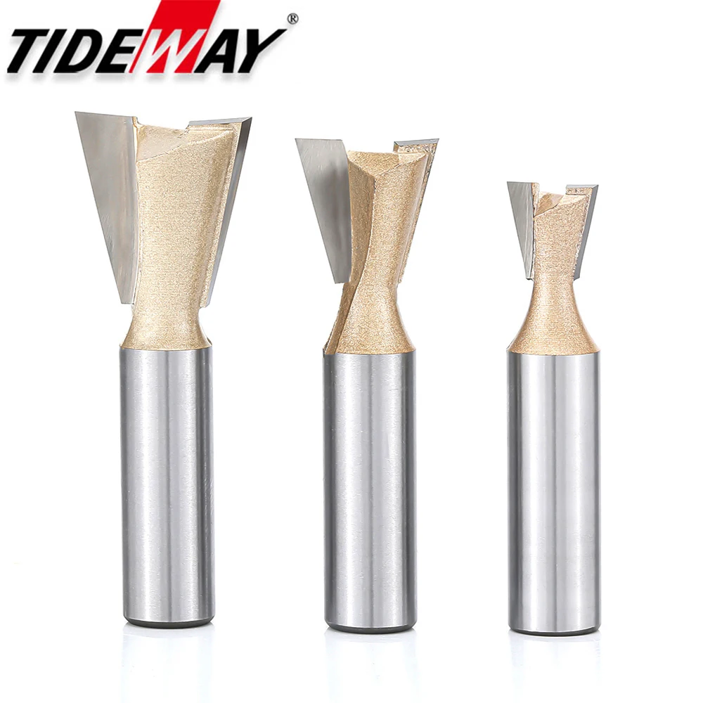 House Home Tideway Dovetail Router Bits Joint Milling Cutter Tools for Furniture - $25.00