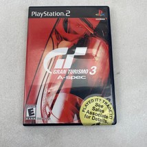 Gran Turismo 3 A-Spec Sony Playstation 2 PS2 Complete- Black Label/Red Cover - £6.86 GBP