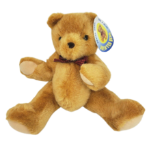 16&quot; Vintage WAL-MART Stores Brown Teddy Bear Jointed Stuffed Animal Plush W/ Tag - £36.61 GBP